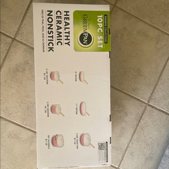 GreenPan Pink Ceramic Nonstick Cookware Collection - Picture 3 of 3